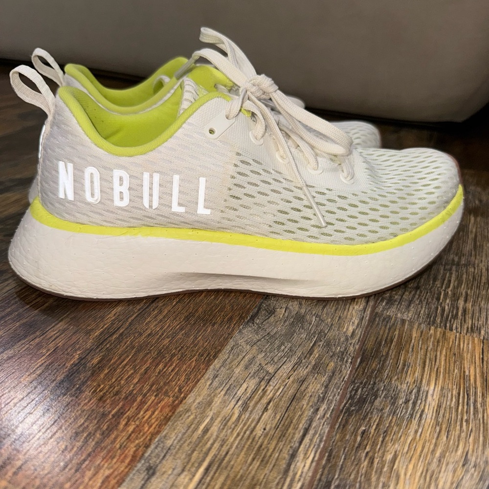 NOBULL Women's Off-White and Lime Training Shoe